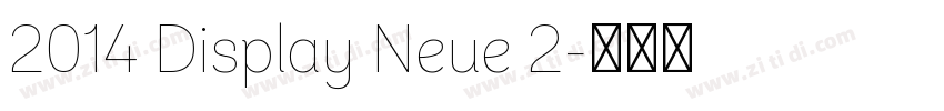 2014 Display Neue 2字体转换